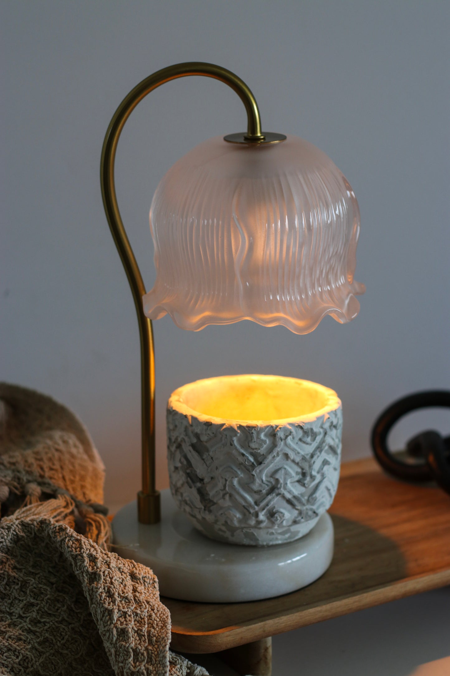 Electric Glass Candle Warming Lamp