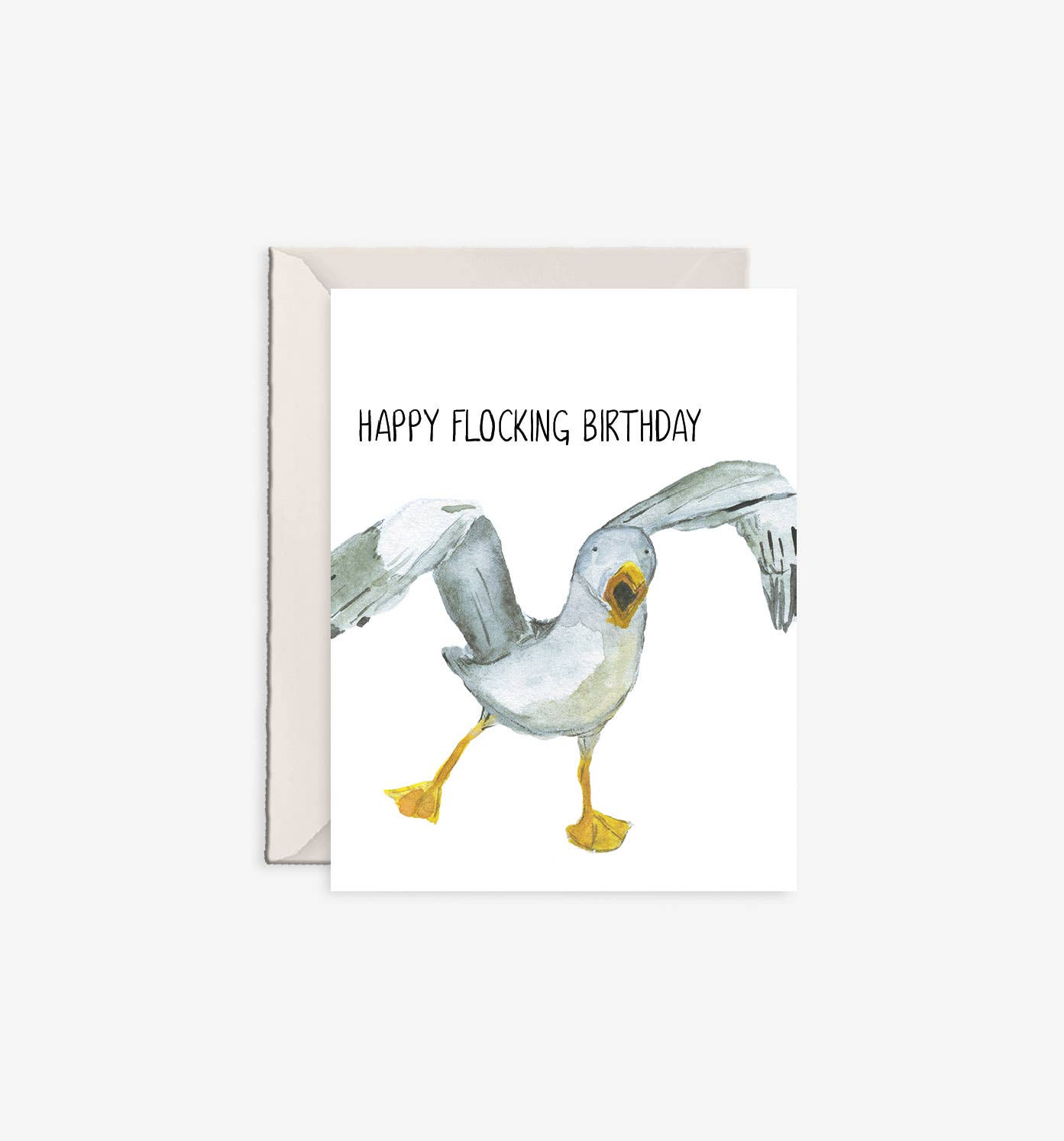 Greeting Card - Flocking Birthday