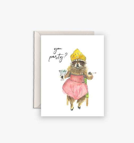 Greeting Card - You Party? - Birthday