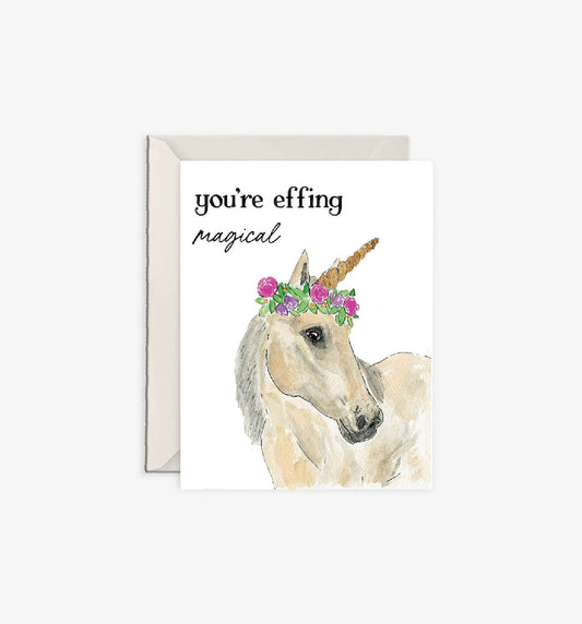 Greeting Card - Effing Magical