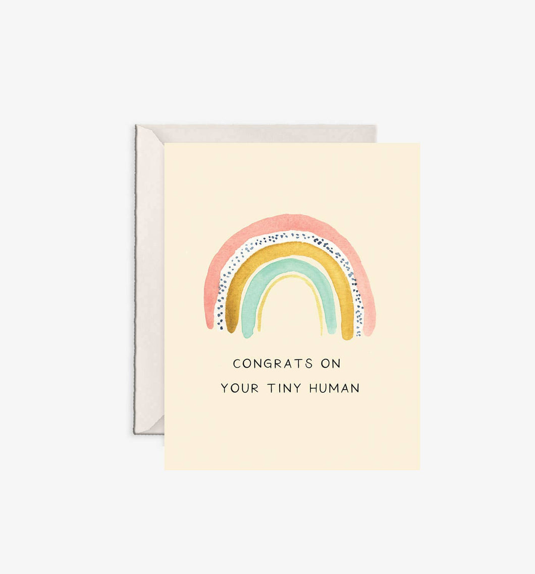 Greeting Card - tiny human - baby