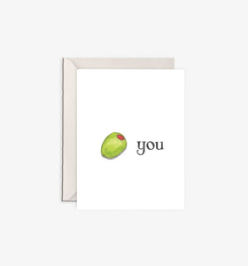 Greeting Card - Olive You
